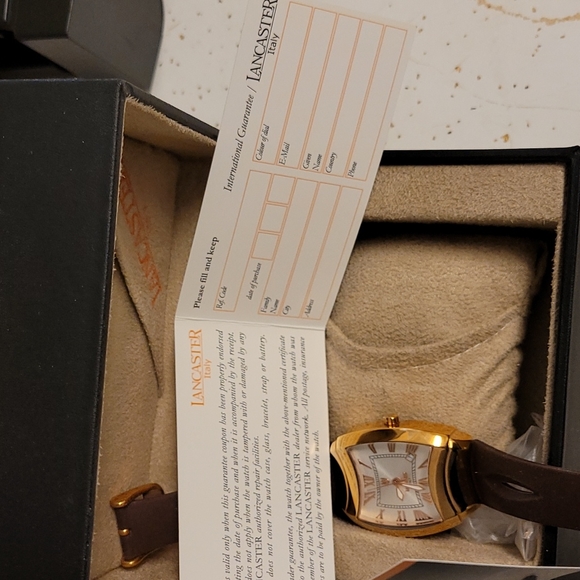 Lancaster watch…beautiful Rose Gold face and brown strap ON SALE UNTIL 12/1/25 main image 5